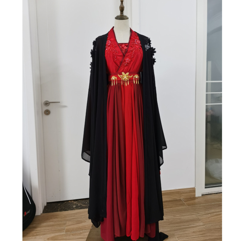 Jiu Jingyi's Black And Red Han - Anime Cosplay Red review and price
