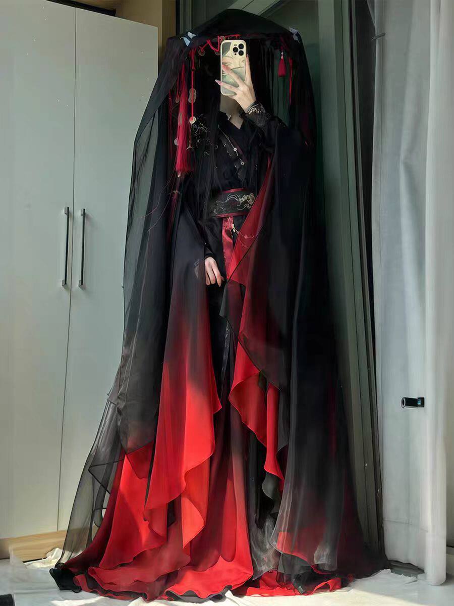 Unisex Ancient Chinese Xianxia - Anime Cosplay Red review and price