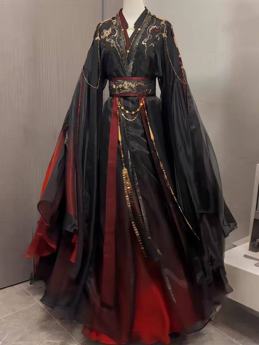 Unisex Ancient Chinese Xianxia - Anime Cosplay Red review and price