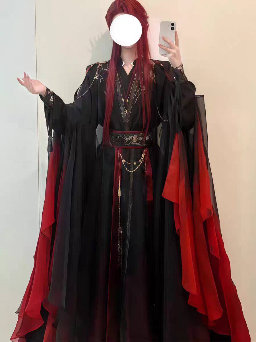 Unisex Ancient Chinese Xianxia - Anime Cosplay Red review and price