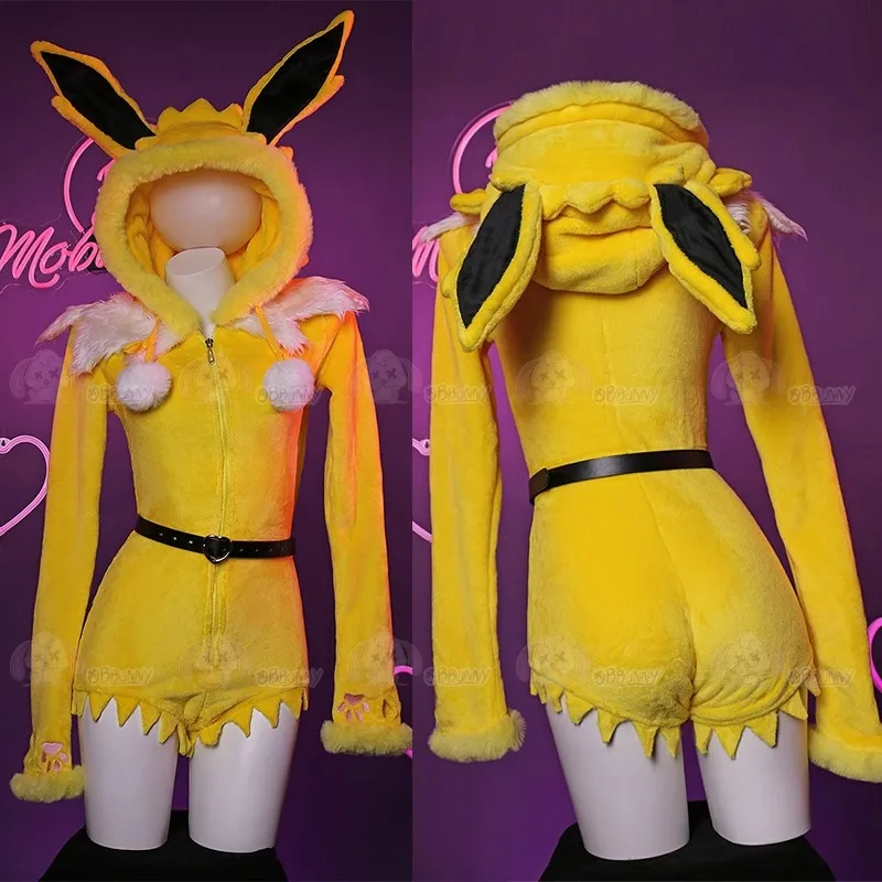 Sexy Deep V Hooded Bodysuit So - Anime Cosplay Bodysuit review and price