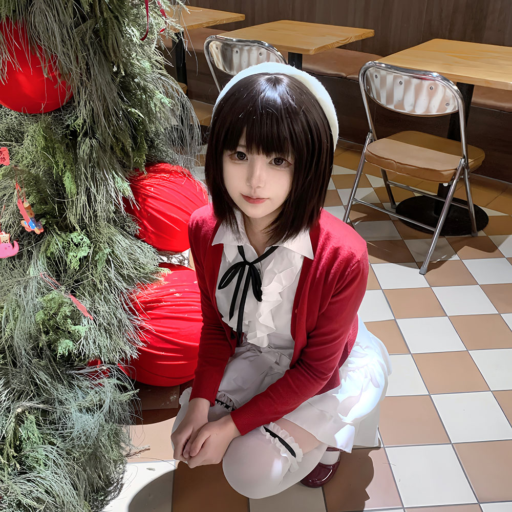 Girl Red Coat Shirt Skirt Set  - Anime Cosplay Red review and price