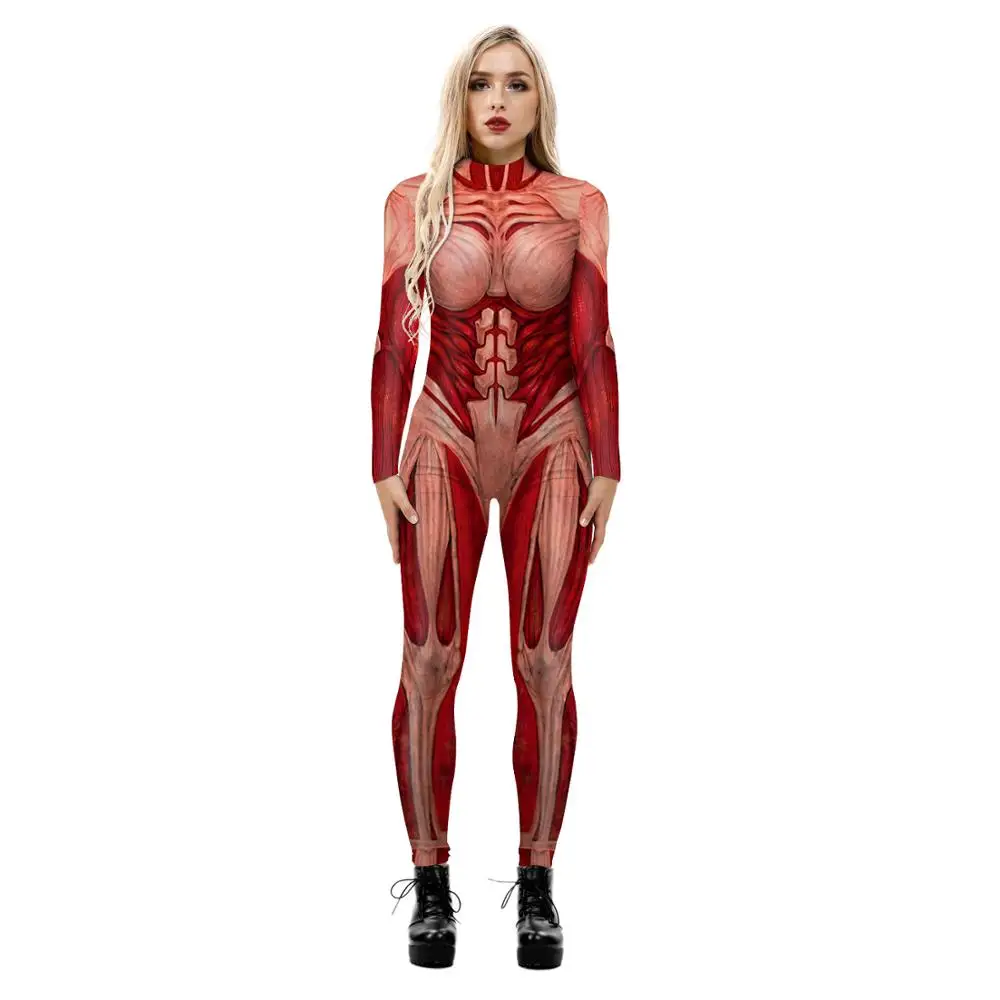 Halloween Woman Attack on Tita - Anime Cosplay Bodysuit review and price