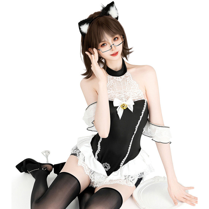 AniLV Black Cat Paw Bodysuit M - Anime Cosplay Bodysuit review and price